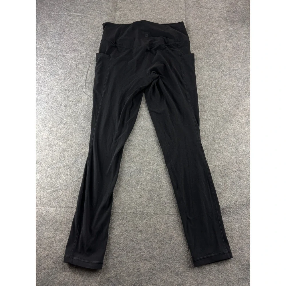 Athleta Salutation Stash Pocket II Tight Black Leggings Powervita Womens M Gym